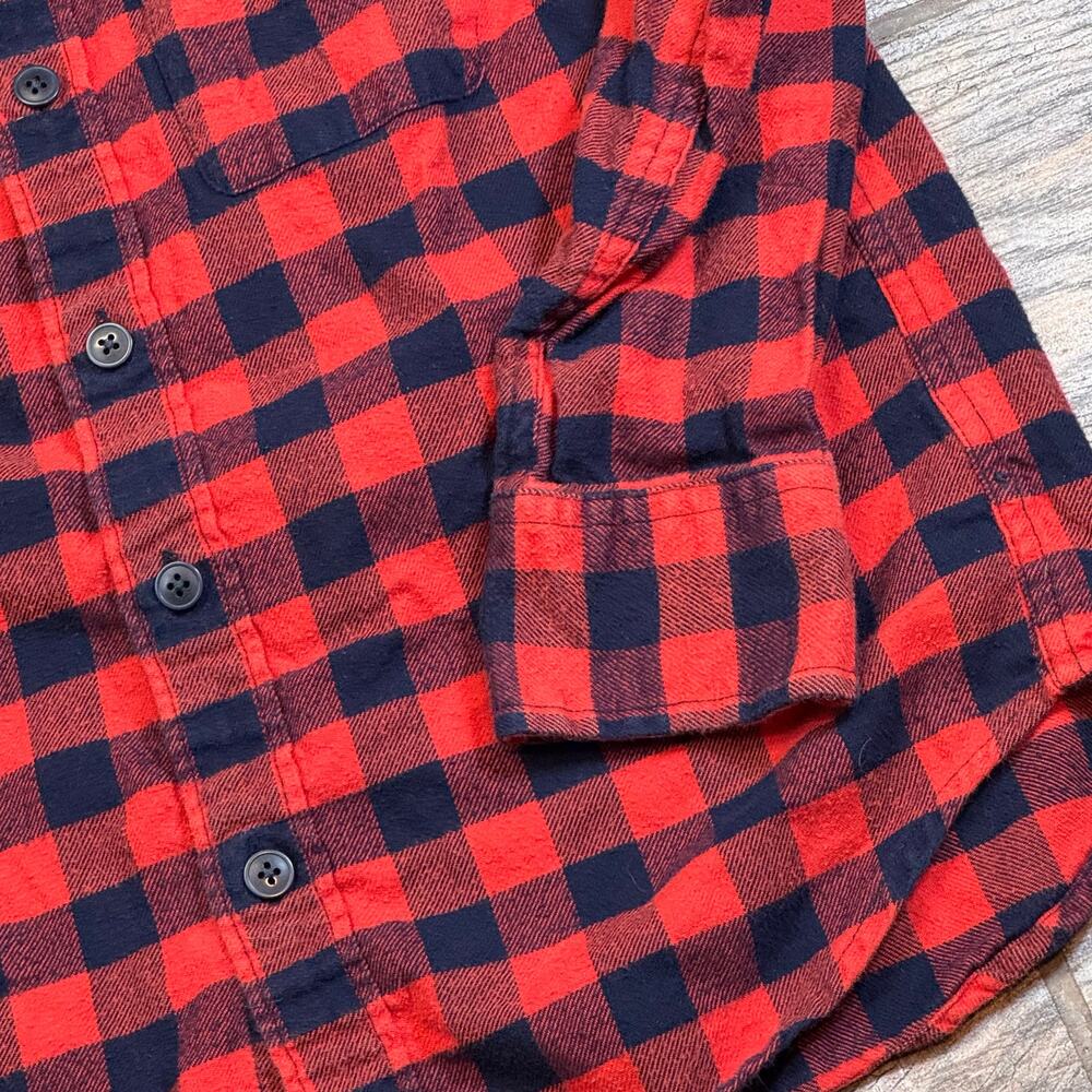 Crewcuts Red/Blue Checkered Plaid Flannel Button down Boys 8 - Picture 6 of 6